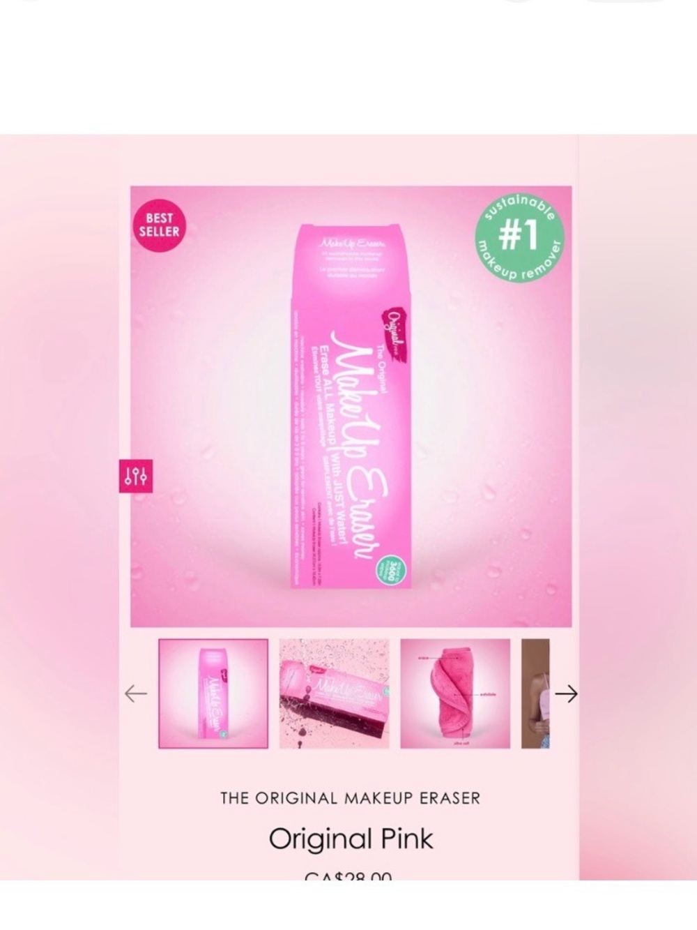 New in a Box MakeUp Eraser Pink Cleansing Cloth Pack 💖